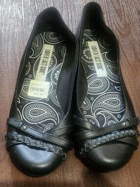 Black and White Paisley Slip-On Shoe